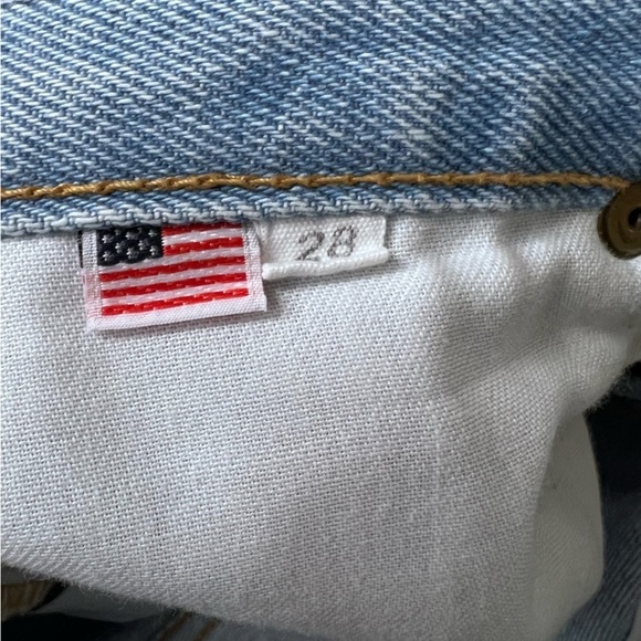 Still Here Tate High Rise Straight Leg Jeans in Vintage Blue Size 28 100% Cotton - Picture 14 of 15